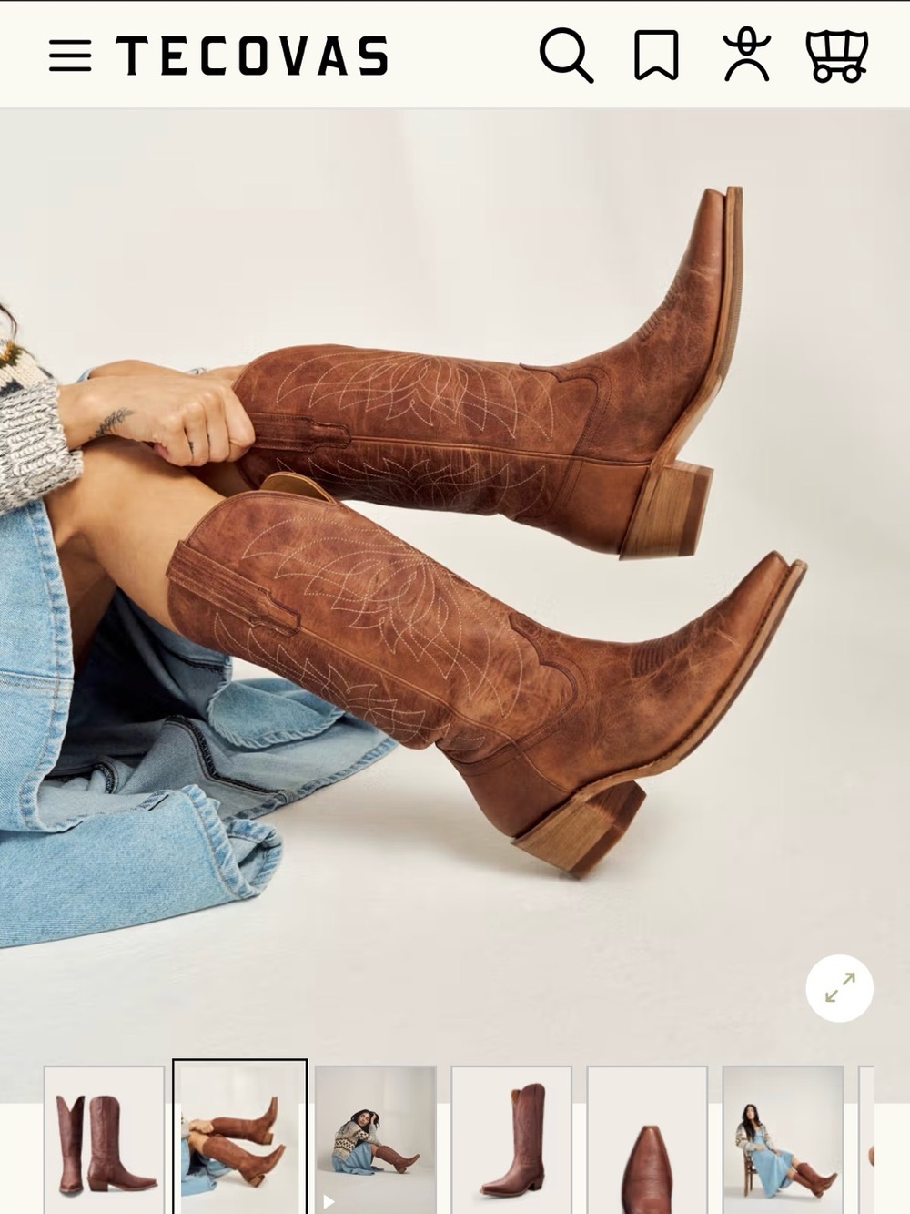 Tecovas Annie Monarch Scotch Goat Boots